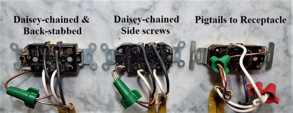 What Are Daisy Chained Back Stabbed Receptacles Charles Buell Consulting Llc